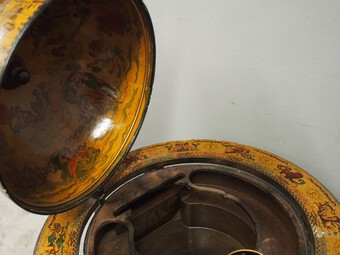 Antique Vintage Globe Cocktail Cabinet