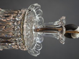 Antique 19th Century Crystal Tent and Waterfall Chandelier