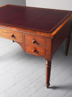 Antique William IV Mahogany Partners Writing Table