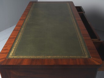 Antique William IV Mahogany Partners Writing Table