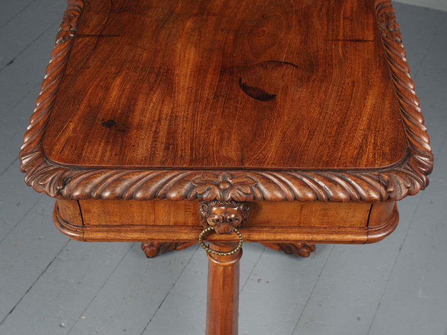 Antique Regency Mahogany Side Table