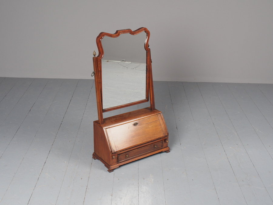 Antique Edwardian Mahogany Dressing Mirror