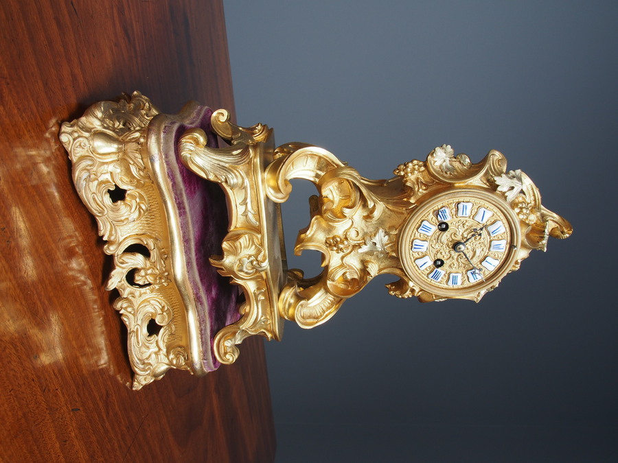 Antique Antique Ormolu Mantel Clock by Raingo, Paris