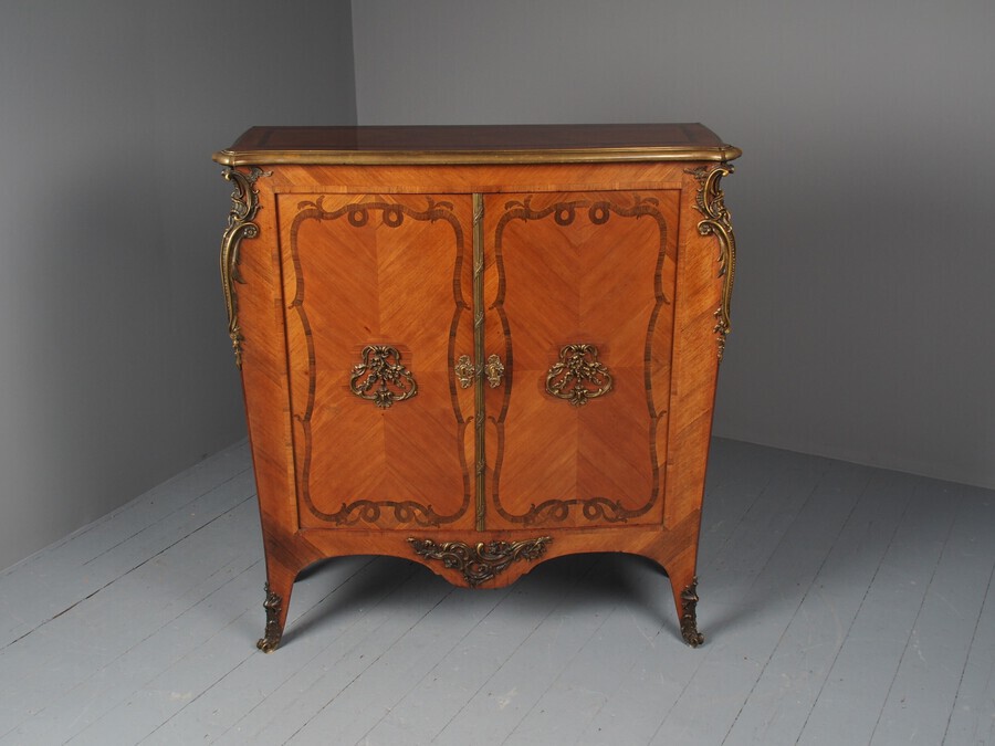 Antique Antique French Kingwood Side Cabinet