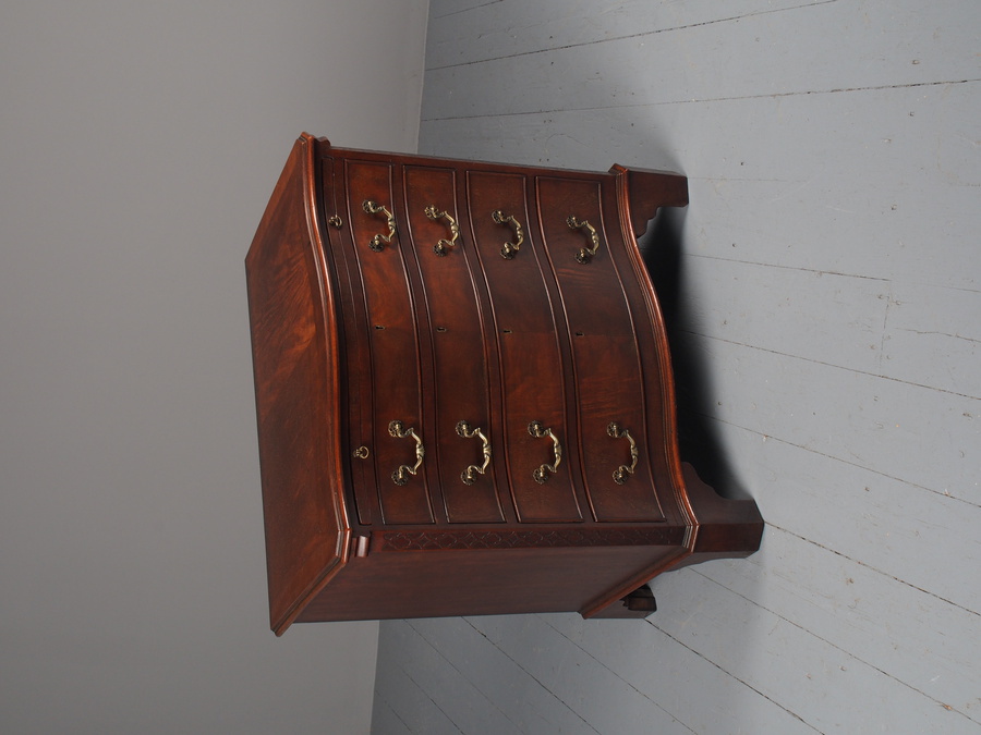 Antique Antique Style Mahogany Serpentine Chest of Drawers