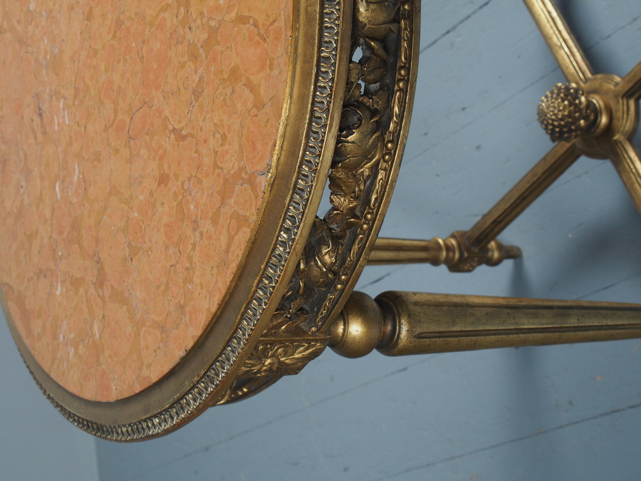 Antique Antique Style Giltwood Occasional Table