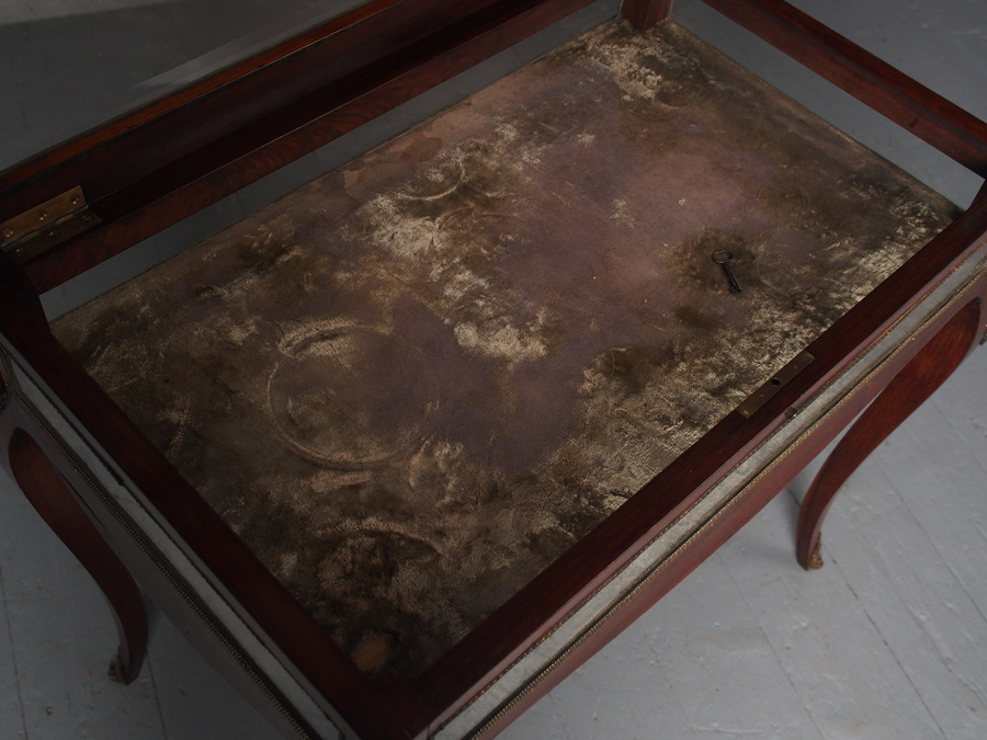 Antique Large Antique Inlaid Rosewood Bijouterie Table