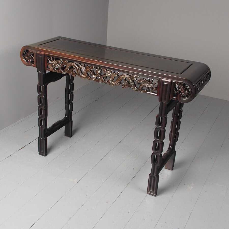 Antique  Antique Style Chinese Carved Altar Table