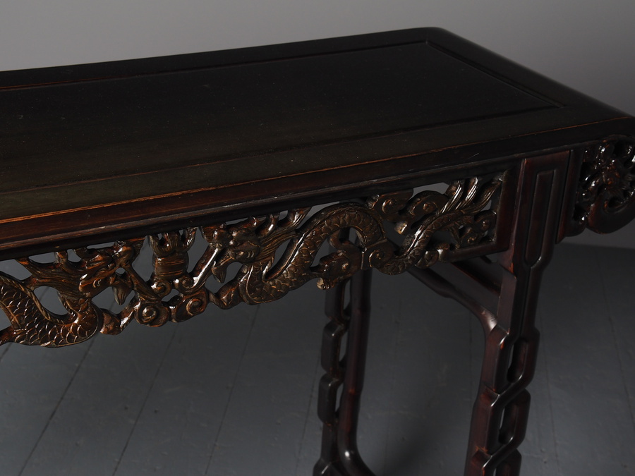 Antique  Antique Style Chinese Carved Altar Table