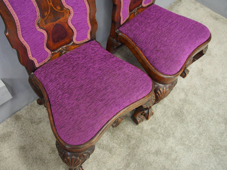 Antique Antique Pair of George I Style Walnut Chairs