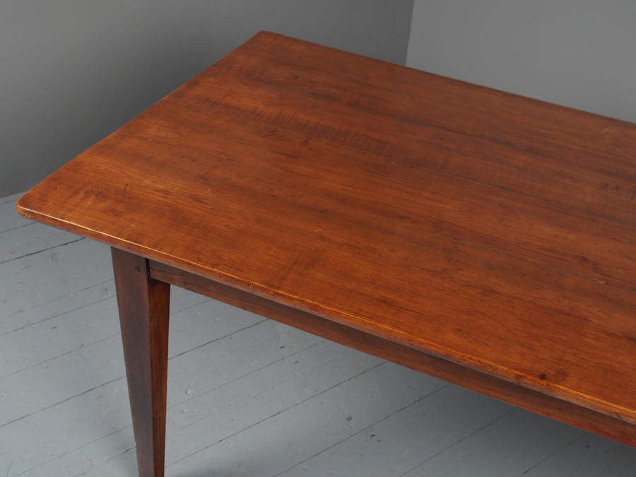 Antique Antique French Cherry Wood Dining Table