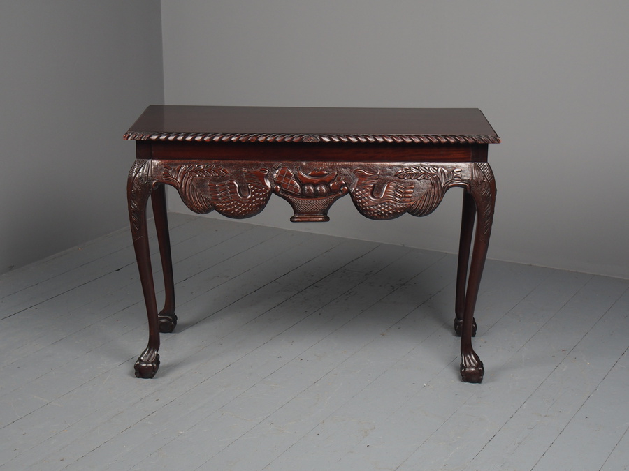 Antique Antique Style Irish Chippendale Style Hall Table