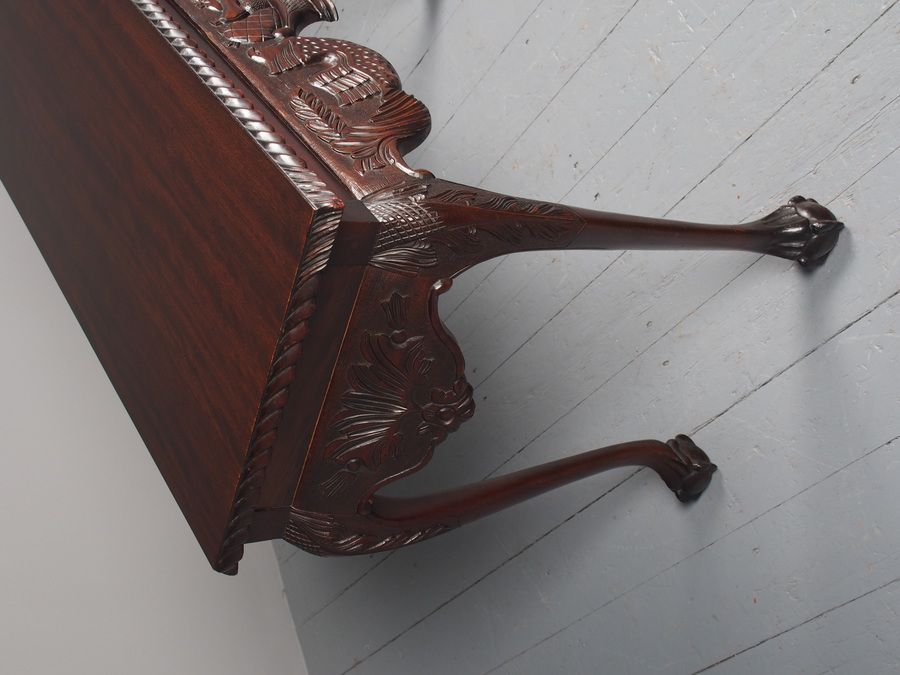 Antique Antique Style Irish Chippendale Style Hall Table