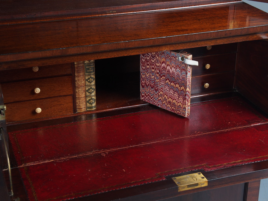 Antique Antique Style Secretaire Bookcase by Bartholomew & Fletcher