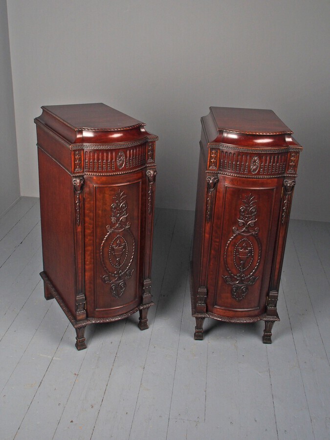 Antique Antique Pair of Adam Style Pedestals