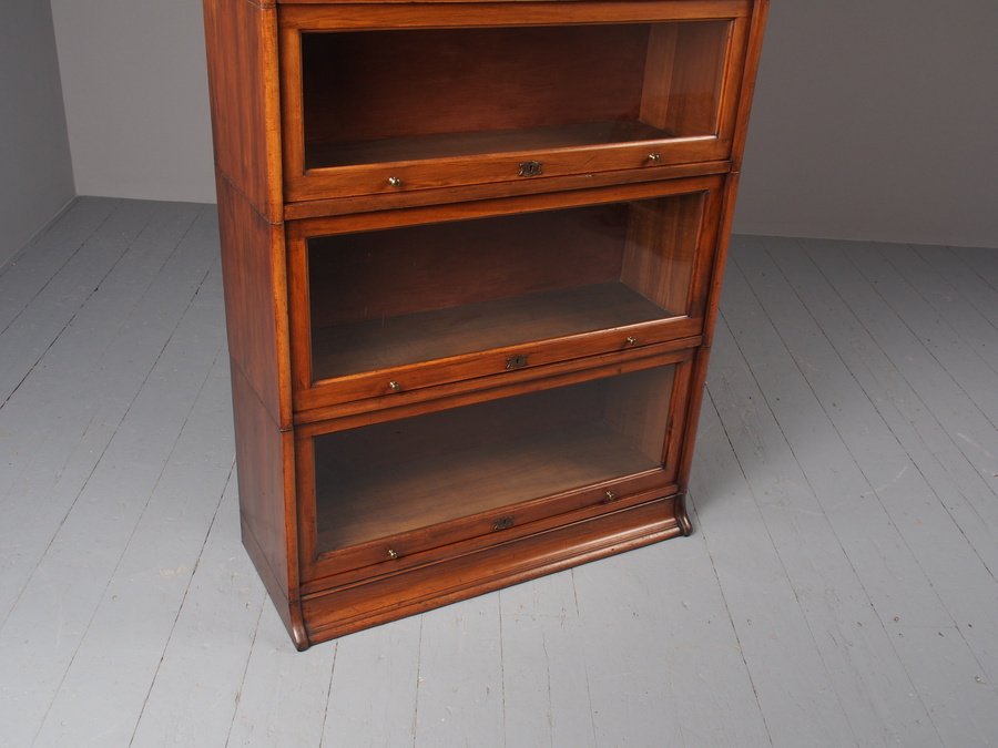 Antique Antique Mahogany Sectional Bookcase by Lebus