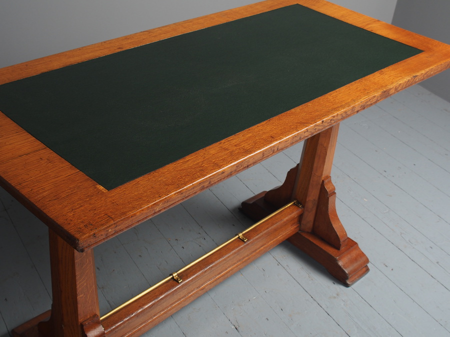 Antique Antique Victorian Oak Library Table