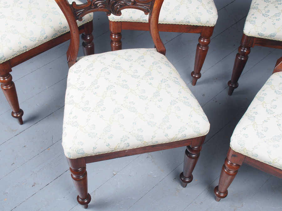 Antique Antique Set of 6 Early Victorian Rosewood Chairs