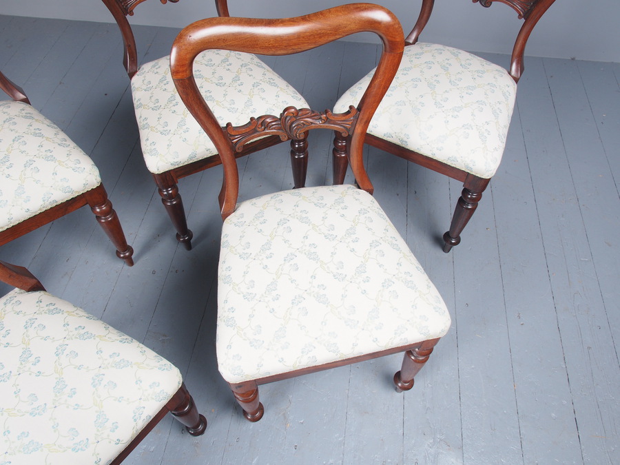Antique Antique Set of 6 Early Victorian Rosewood Chairs