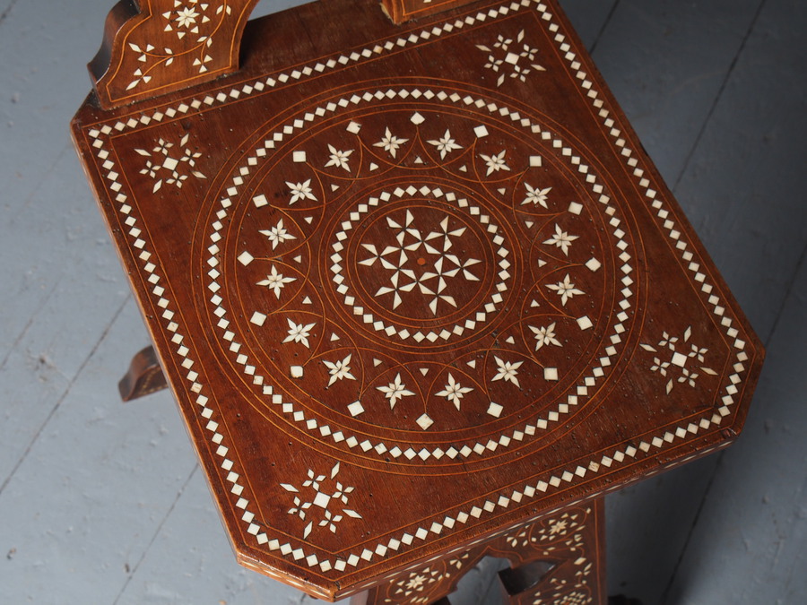 Antique Antique Middle Eastern Inlaid Chair
