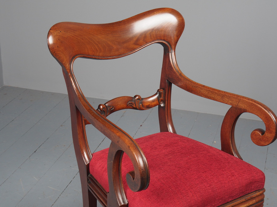 Antique Antique Victorian Mahogany Armchair