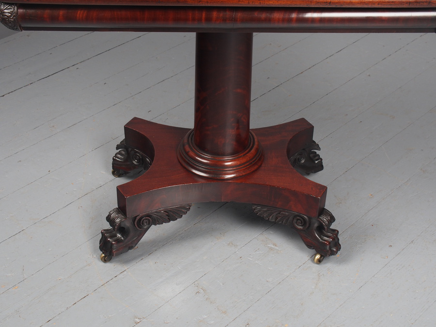 Antique Antique George IV Mahogany Foldover Tea Table