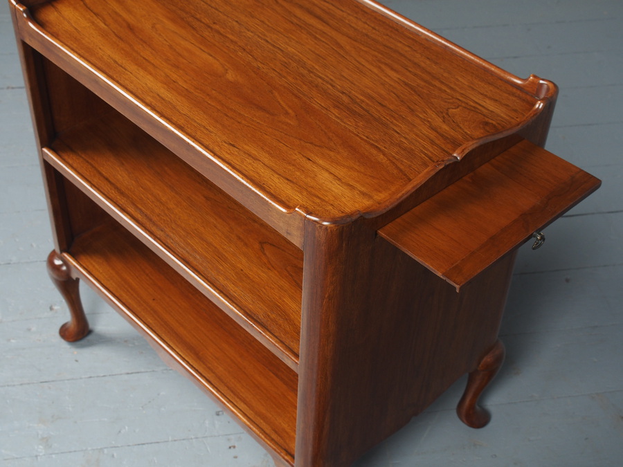 Antique Walnut What Not / Side Table by Whytock and Reid