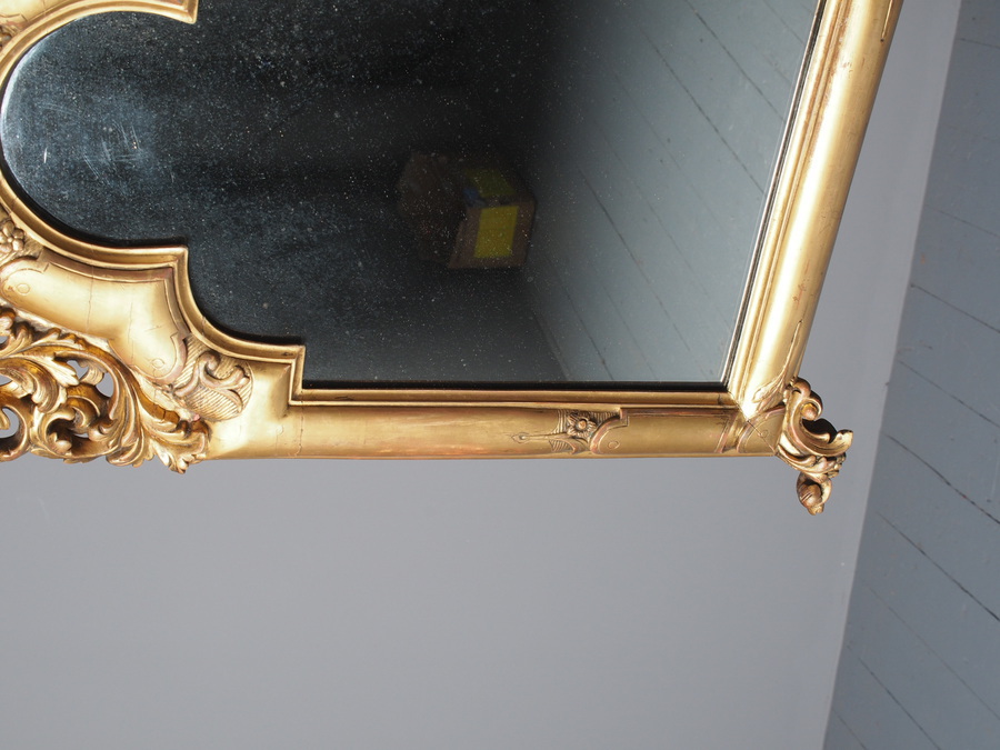 Antique Antique Italian Giltwood Wall Mirror