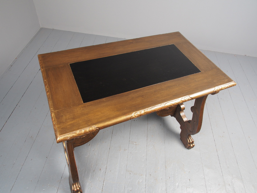 Antique Antique Spanish Style Gilded Side Table by Whytock and Reid