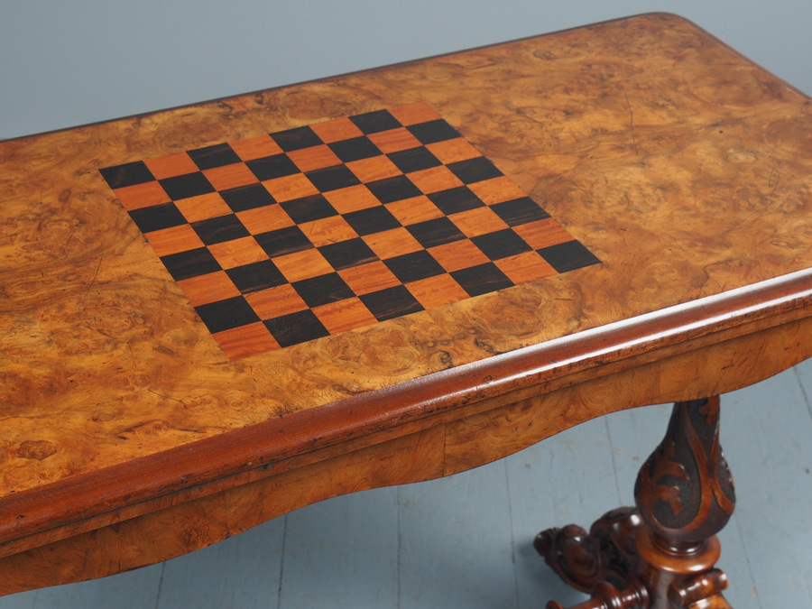 Antique  Antique Victorian Games Table