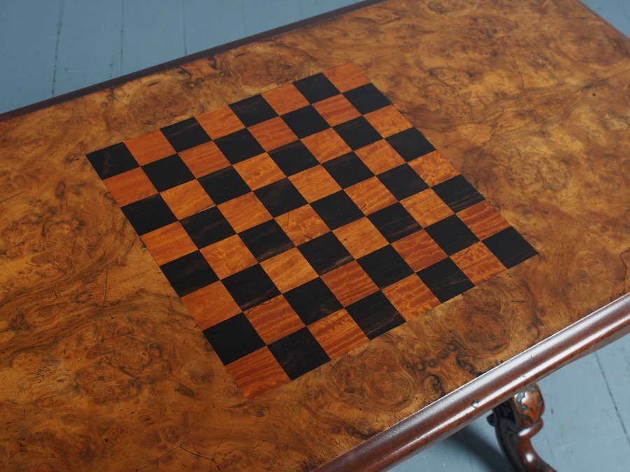 Antique  Antique Victorian Games Table
