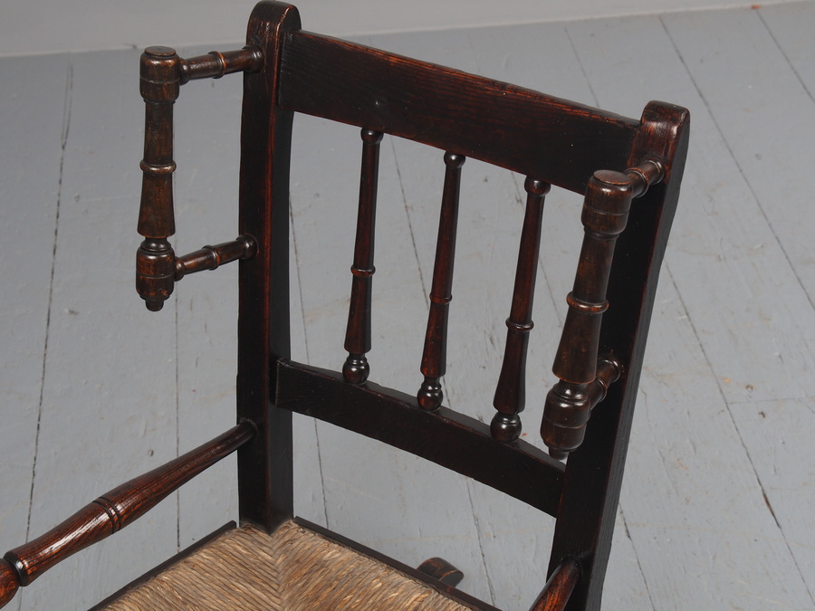 Antique Antique Stained Ash Children’s Rocking Chair