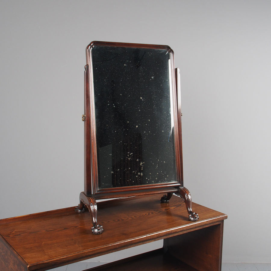 Antique Edwardian Mahogany Dressing Mirror by Muirhead Moffat & Company