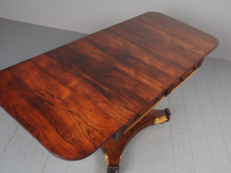 Antique Antique Regency Rosewood Sofa Table