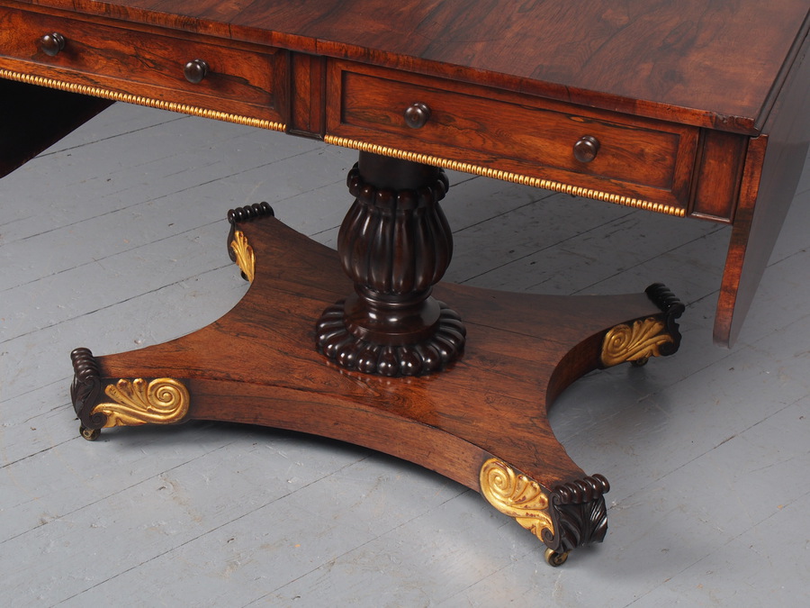 Antique Antique Regency Rosewood Sofa Table