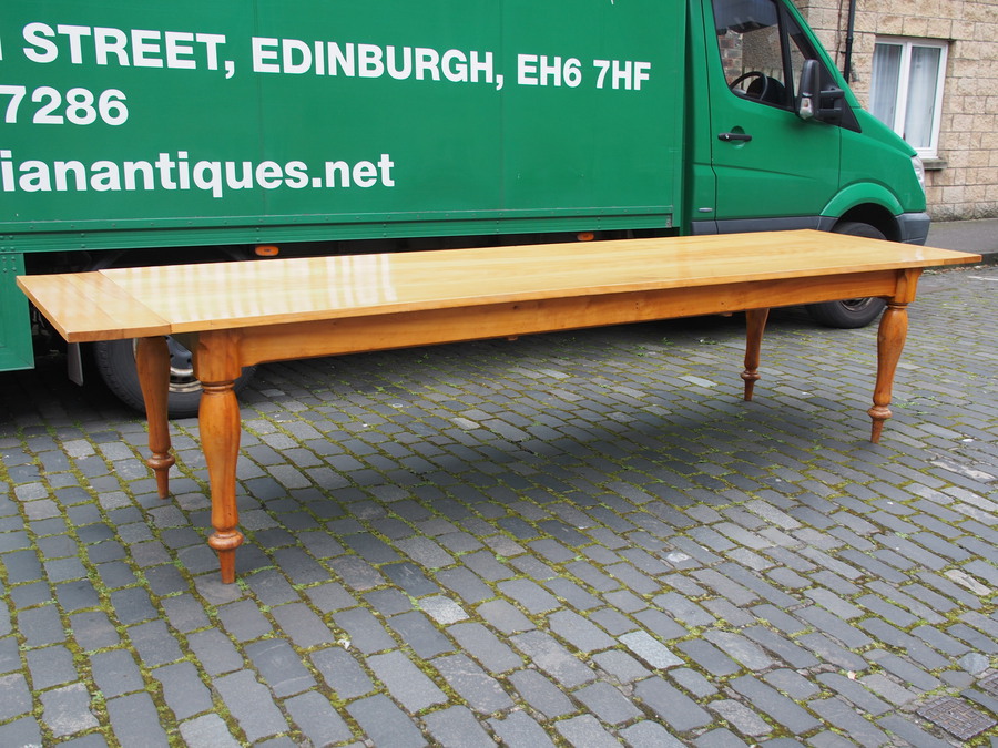 Antique Satin Birch Dining Table from Honourable Company of Edinburgh Golfers