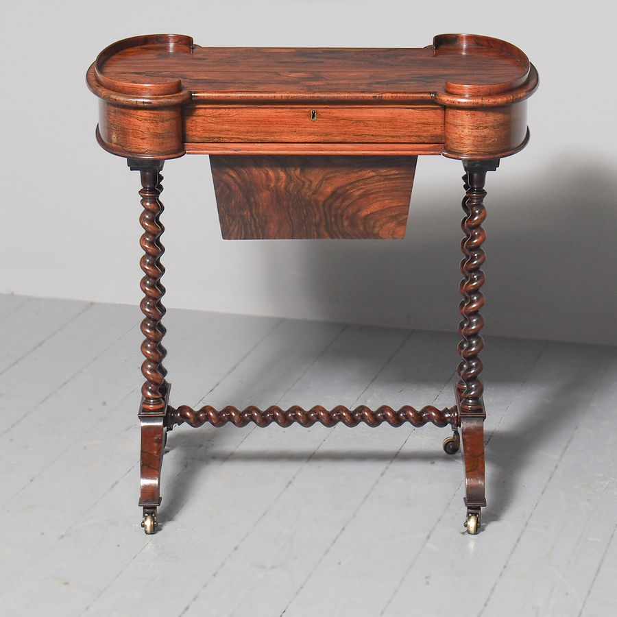 Antique Victorian Rosewood Work Table