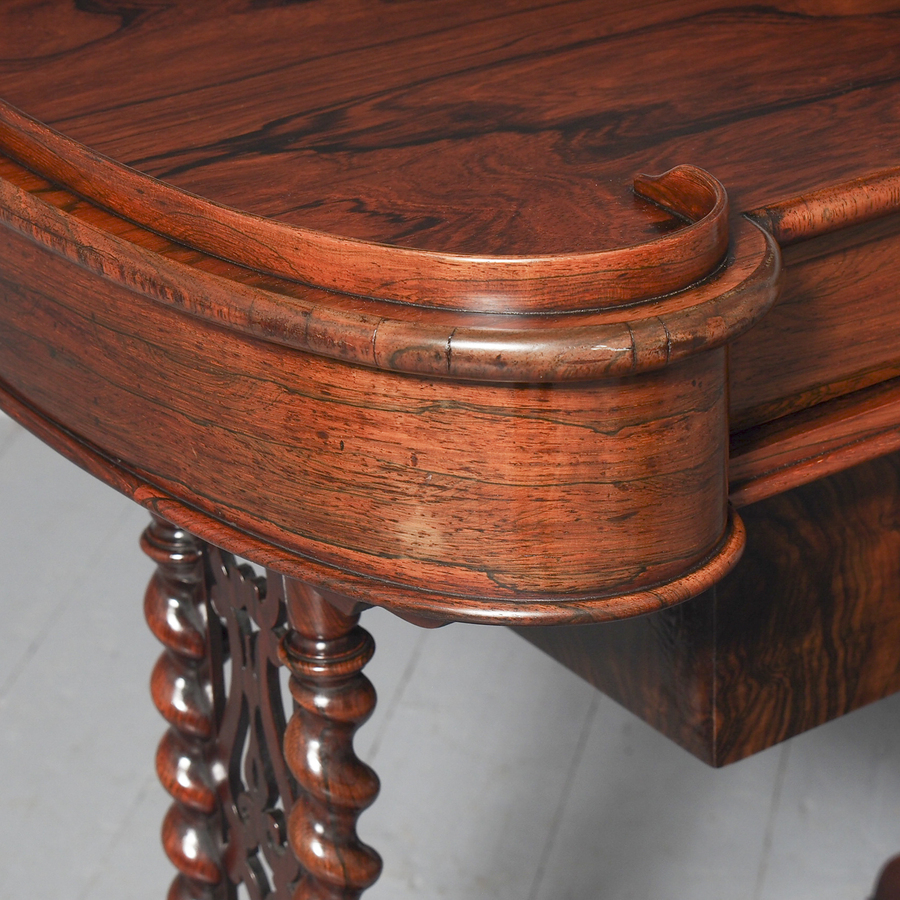Antique Victorian Rosewood Work Table
