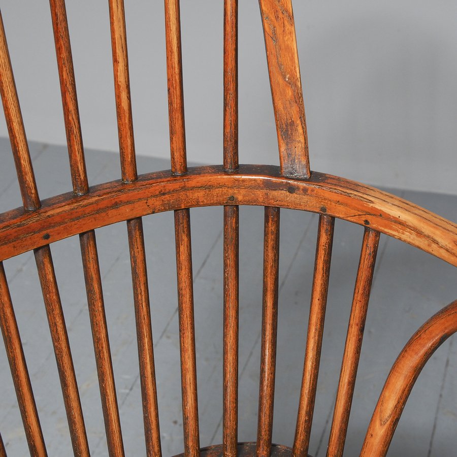 Antique Victorian Elm Windsor Armchair