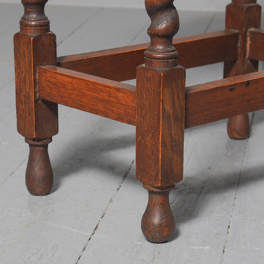 Antique Jacobean Style Oak Occasional Table