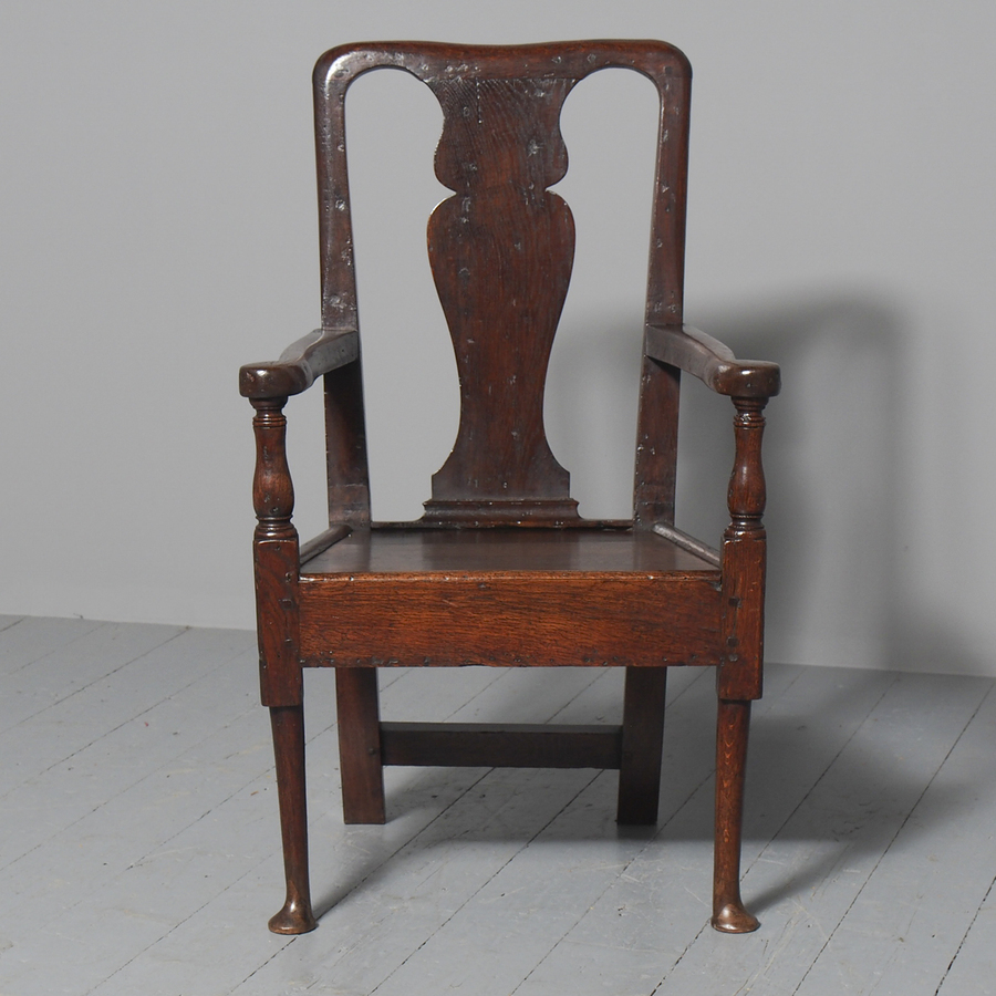 Antique George II Oak Armchair