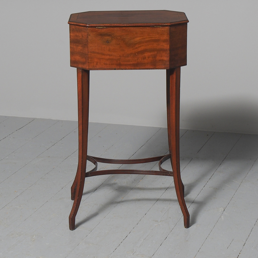 Antique George III Mahogany Work Table / Side Table