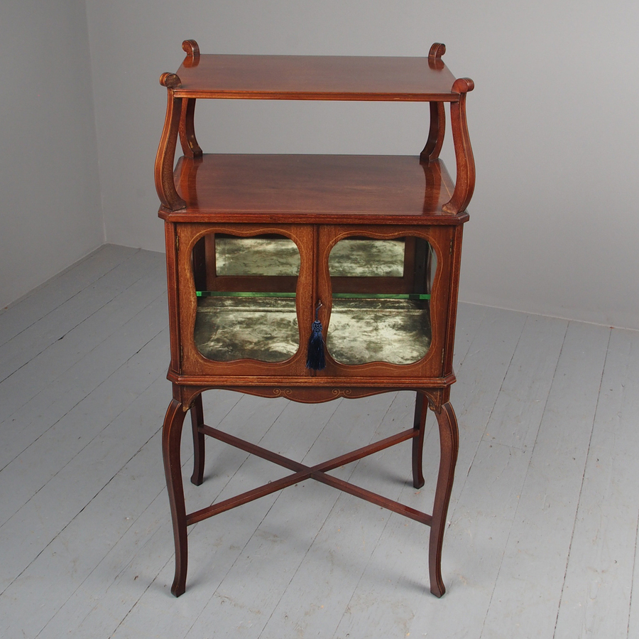 Victorian Inlaid Mahogany Display Table / Whatnot