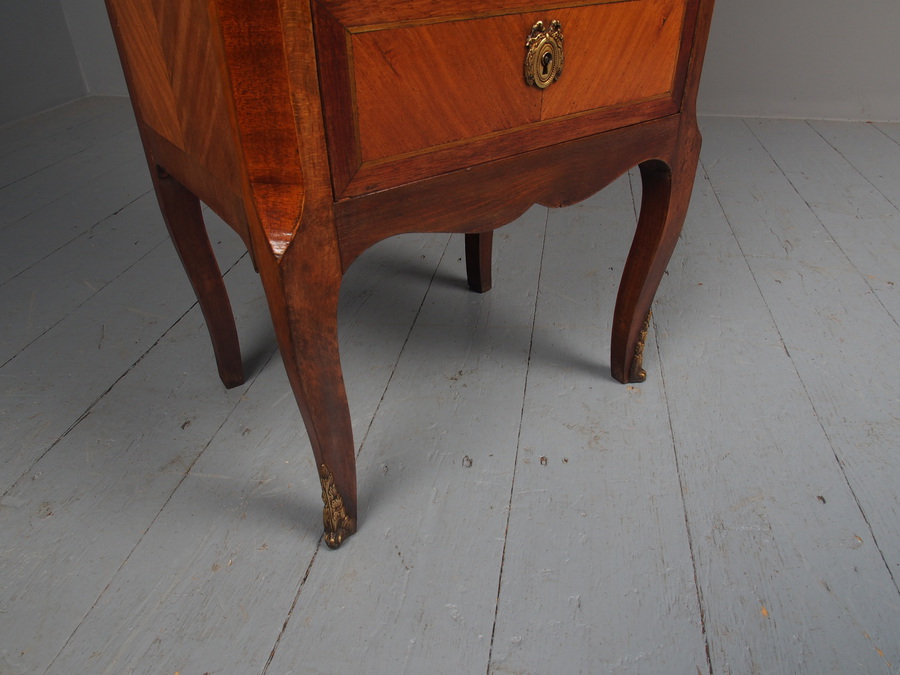 Antique Tall French Inlaid Kingwood Chest of Drawers