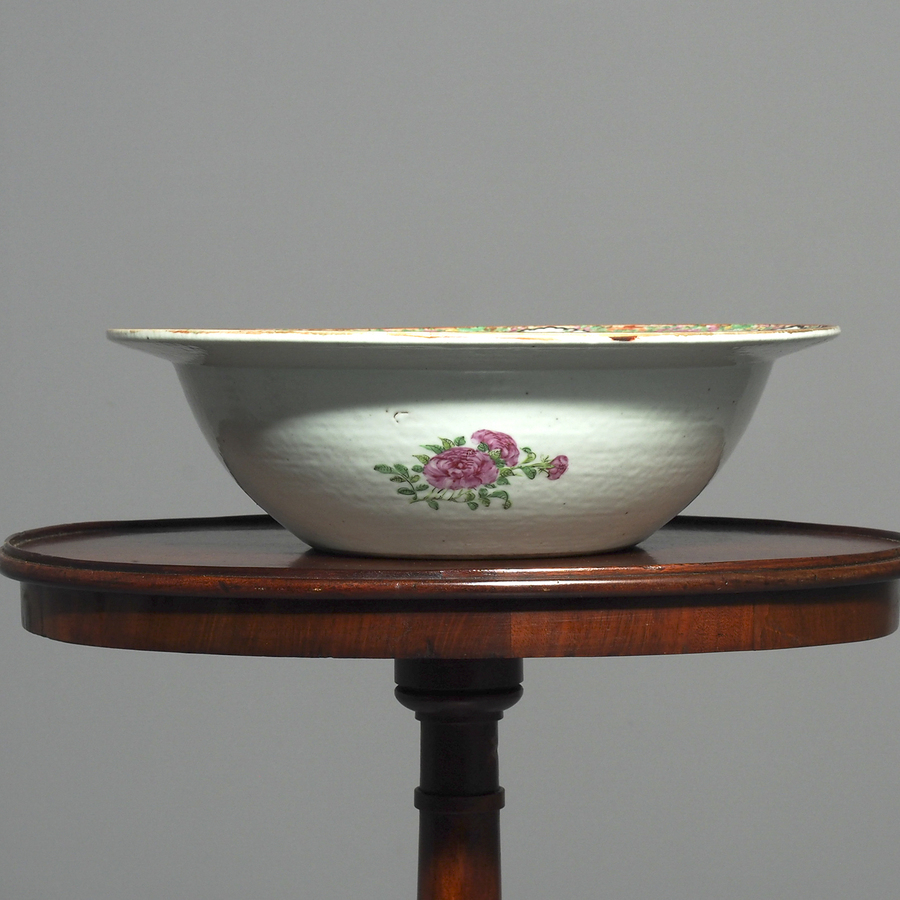 Antique Chinese Canton Hand Painted Bowl