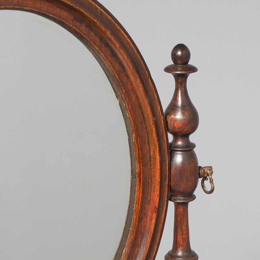 Antique Unusual Adjustable Shaving Stand or Dressing Mirror