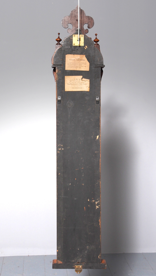 Antique Victorian Carved Oak Admiral Fitzroy Barometer