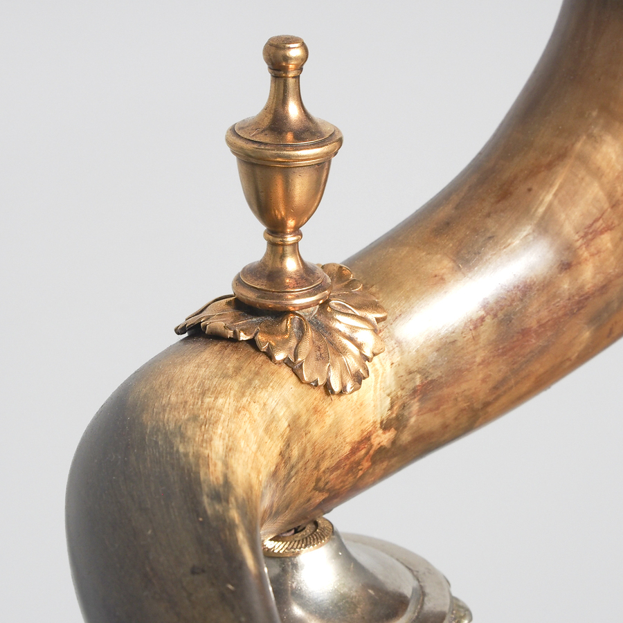Antique Swedish Mounted Horn Trophy