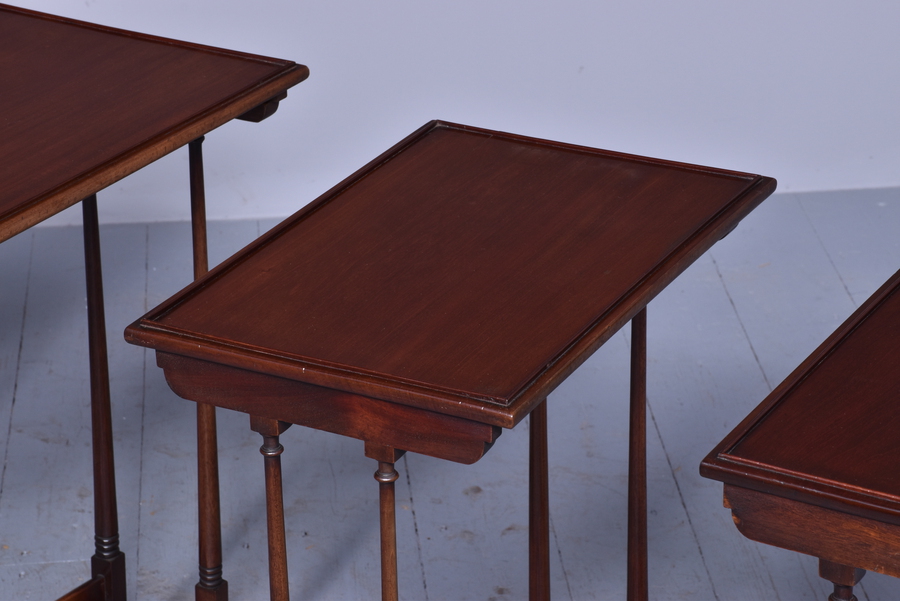 Antique Quartetto of Mahogany Occasional Tables