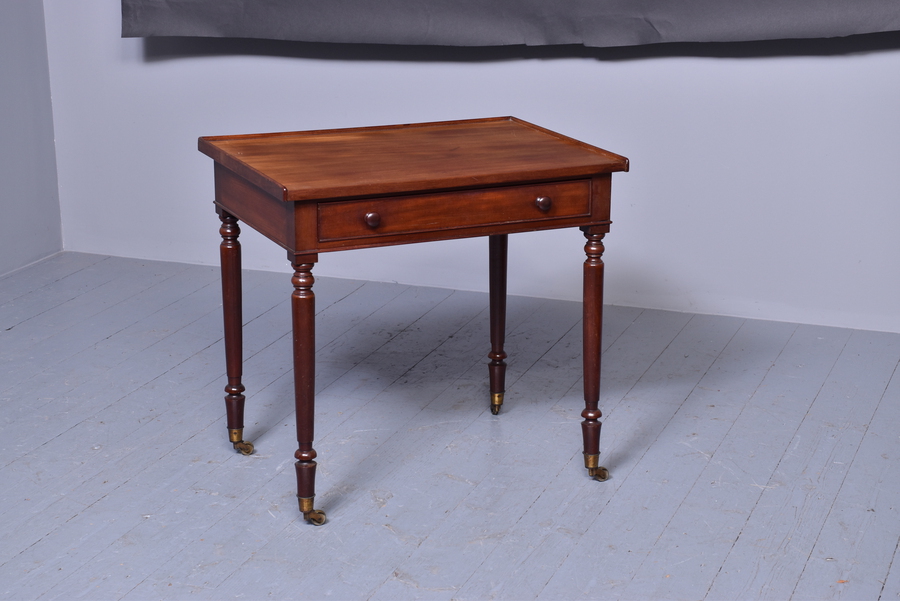 Antique Narrow Mahogany Side Table/Hall Table | ANTIQUES.CO.UK